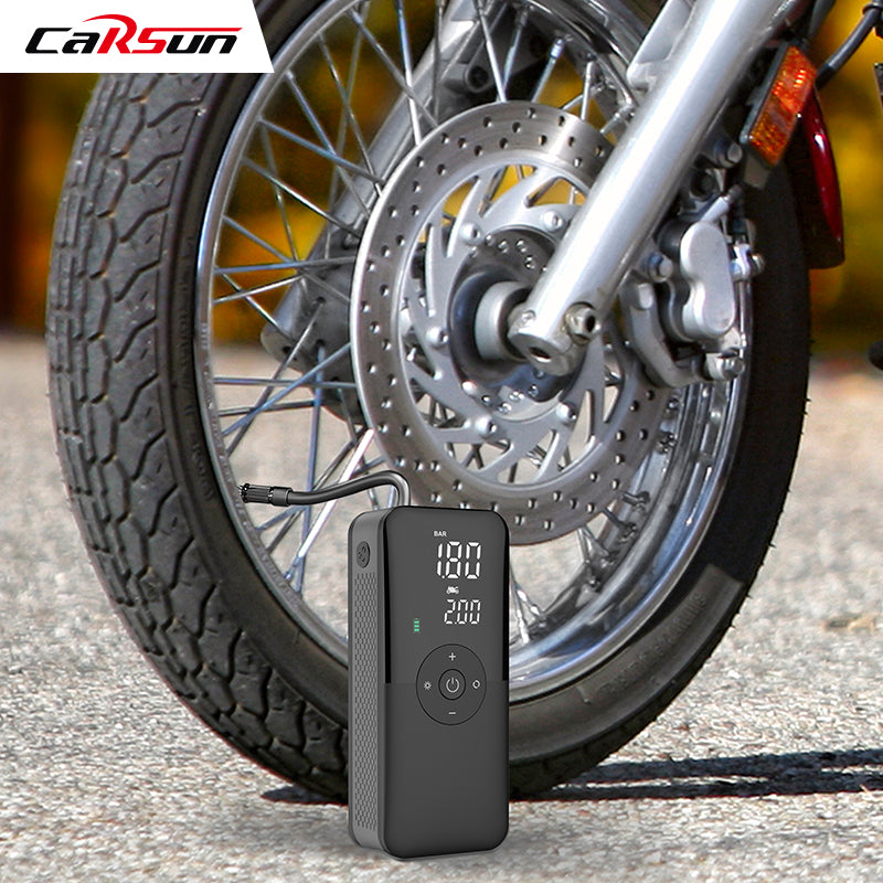 CARSUN C3106 Portable Air Pump Smart Scenario Application With Power Bank Function Exquisite and Small Dual-screen Display