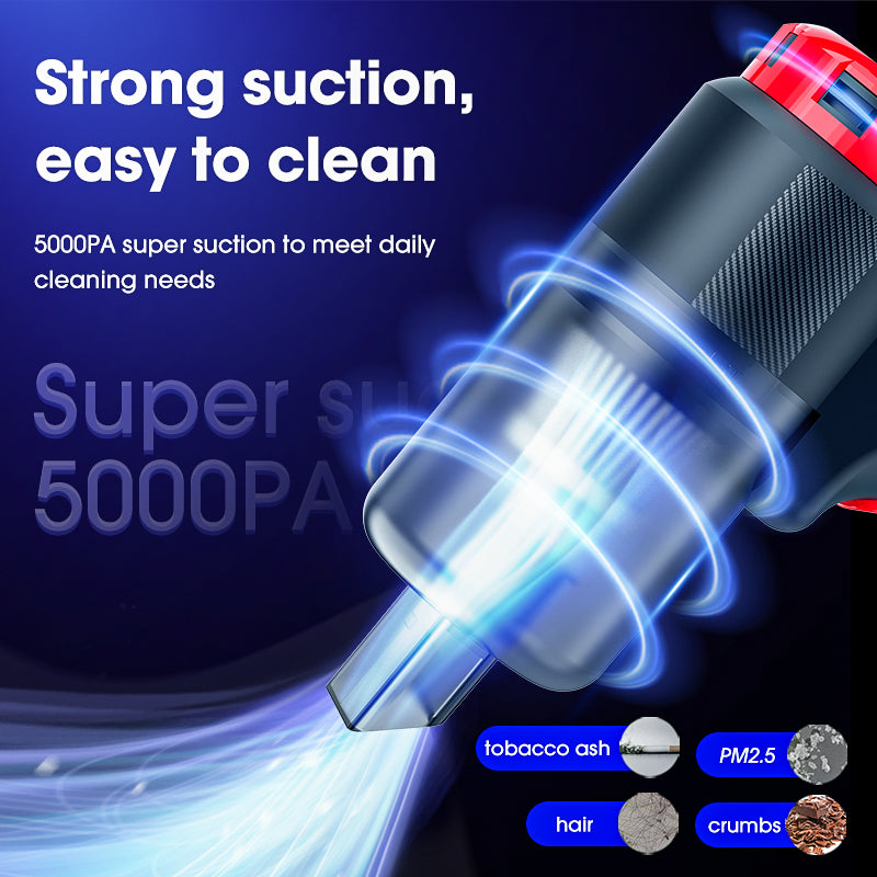 CARSUN C3088 car dual-use large suction 5000PA portable small gun-shaped vacuum cleaner
