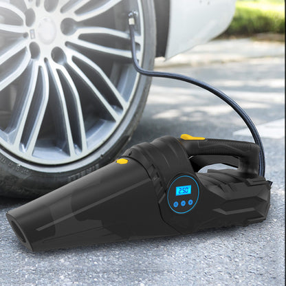 Tire Inflator Vacuum Cleaner Dual-Use Car Portable Air Compressor Pump Air Compressor For Car Cleaning 12 Volt Car Compressor 4 in 1 car air pump  C1859-1